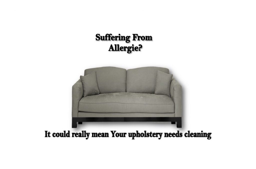 Upholstery needs cleaning